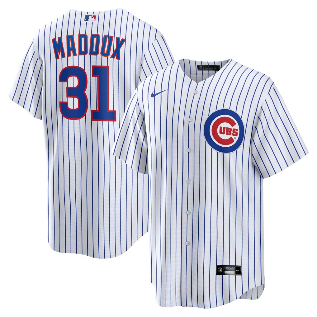 Men's Chicago Cubs Greg Maddux Nike White Home Retired Player Replica Jersey - Ujersey