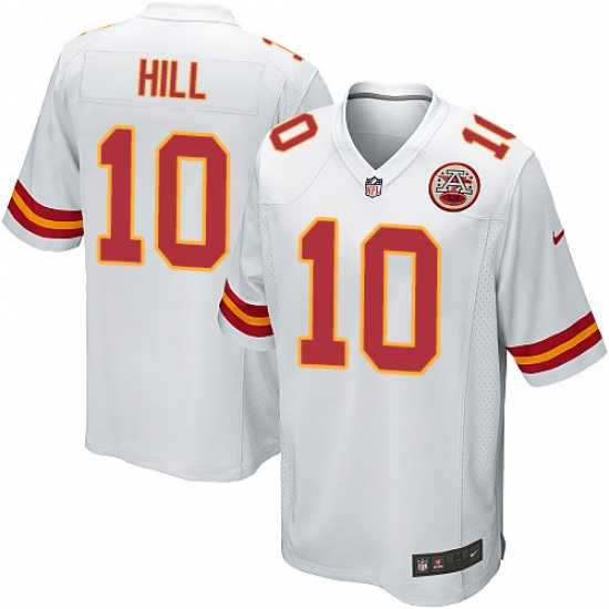 Men's Nike Kansas City Chiefs #10 Tyreek Hill Game White NFL Jersey - Ujersey
