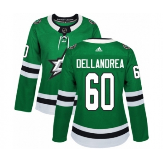 Women's Adidas Dallas Stars #60 Ty Dellandrea Premier Green Home NHL Jersey - Ujersey