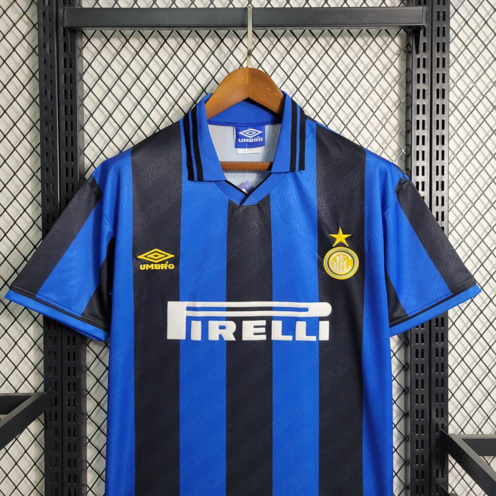 Inter Milan Jersey Custom Home Soccer Jersey 1995/96 - ujerseystore