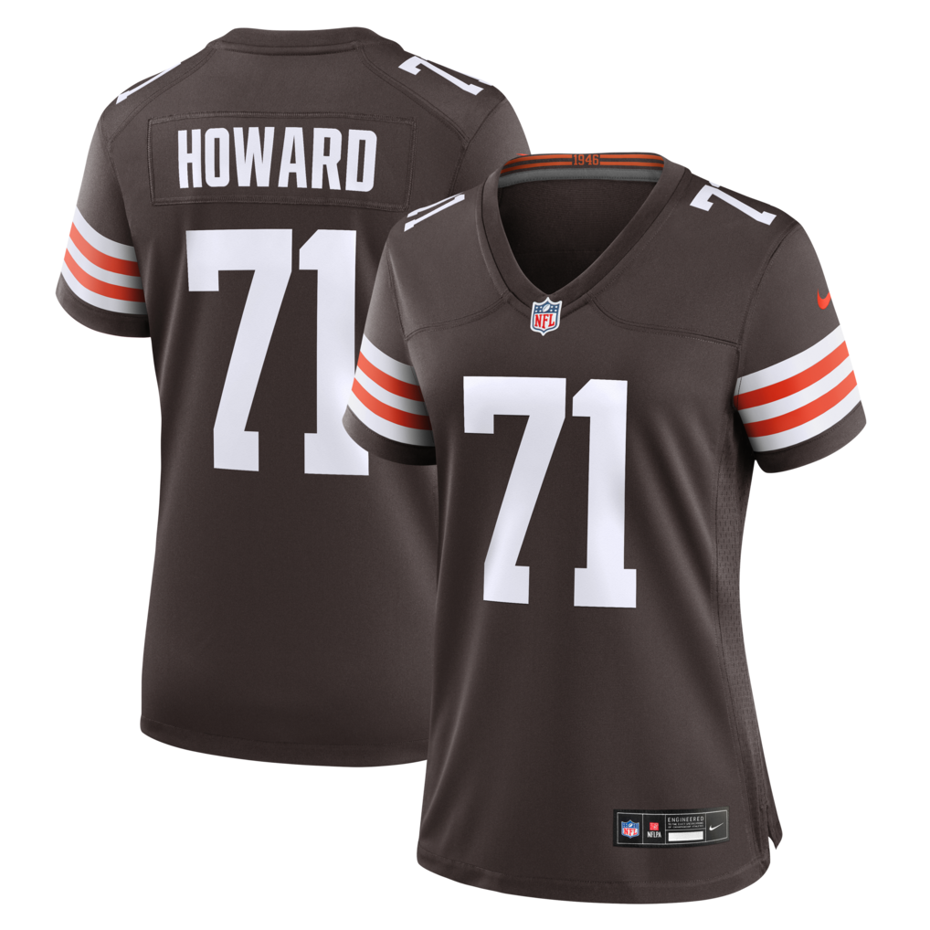 Women's Cleveland Browns Tytus Howard Nike Brown Team Game Jersey - ujerseystore