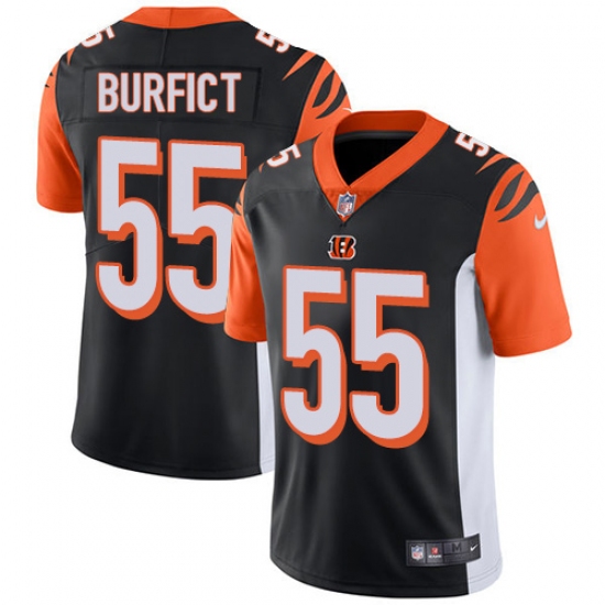 Men's Nike Cincinnati Bengals #55 Vontaze Burfict Vapor Untouchable Limited Black Team Color NFL Jersey - Ujersey
