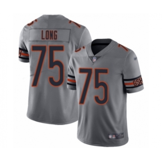 Youth Chicago Bears #75 Kyle Long Limited Silver Inverted Legend Football Jersey - Ujersey