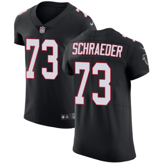 Men's Nike Atlanta Falcons #73 Ryan Schraeder Black Alternate Vapor Untouchable Elite Player NFL Jersey - Ujersey