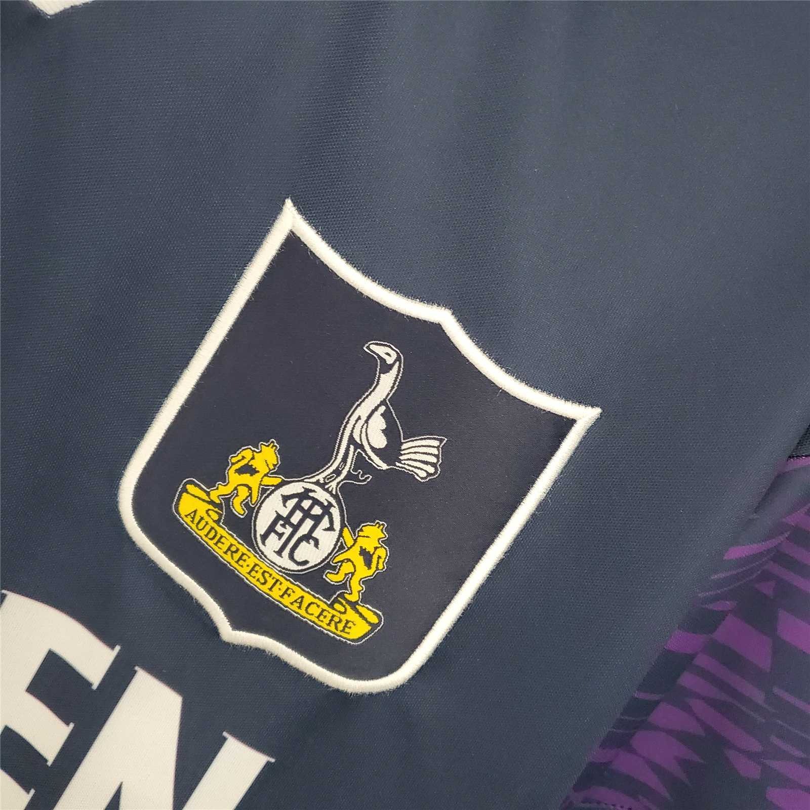 Tottenham Hotspur Retro Football Jersey Away Custom Shirt 1994/95 - ujerseystore
