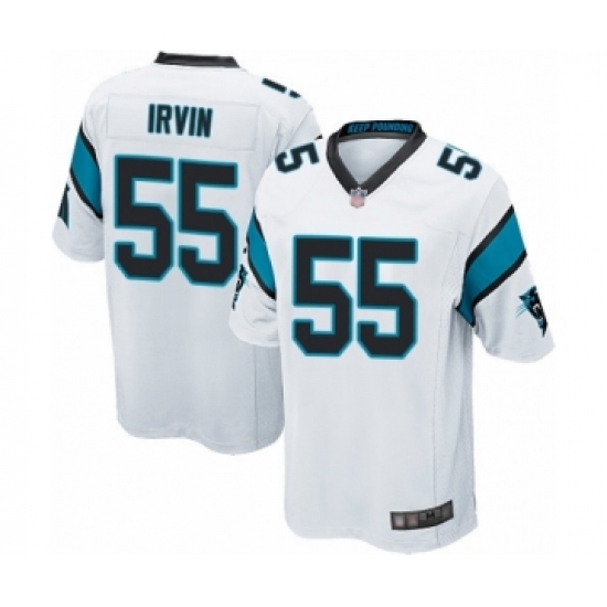 Men's Carolina Panthers #55 Bruce Irvin Game White Football Jersey - Ujersey