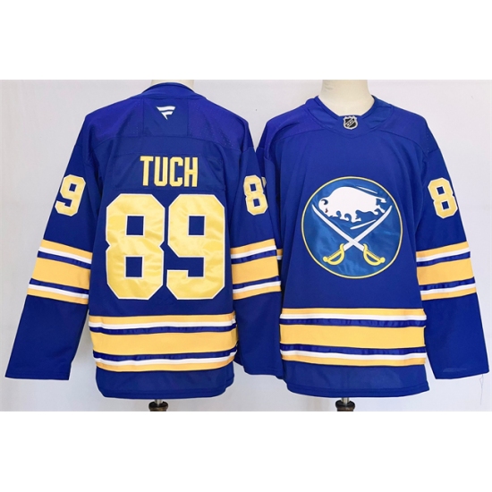Men's Buffalo Sabres #89 Alex Tuch Blue 2024-25 Stitched Jersey - Ujersey