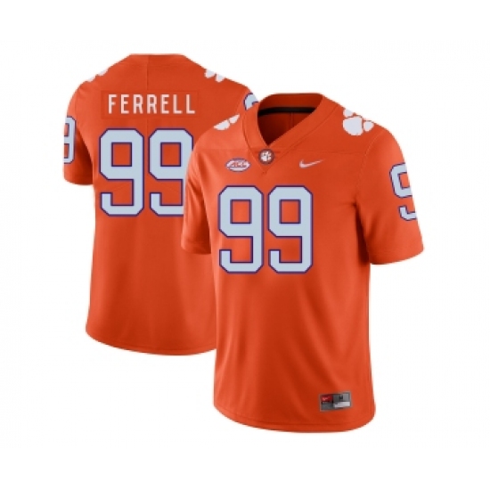 Clemson Tigers 99 Clelin Ferrell Orange Nike College Football Jersey - Ujersey