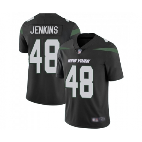 Youth New York Jets #48 Jordan Jenkins Black Alternate Vapor Untouchable Limited Player Football Jersey - Ujersey
