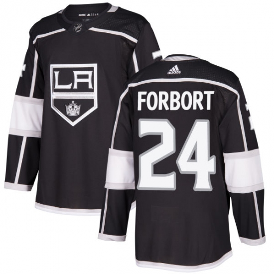 Men's Adidas Los Angeles Kings #24 Derek Forbort Premier Black Home NHL Jersey - Ujersey