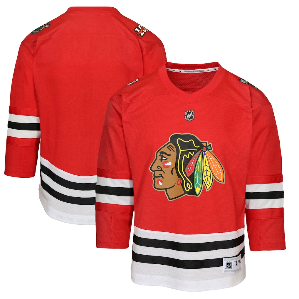 Youth Chicago Blackhawks Red Centennial Replica Jersey - Ujersey