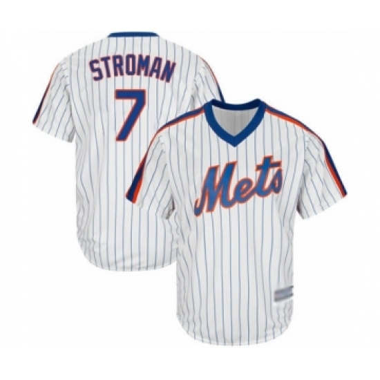 Men's New York Mets #7 Marcus Stroman Replica White Alternate Cool Base Baseball Jersey - Ujersey