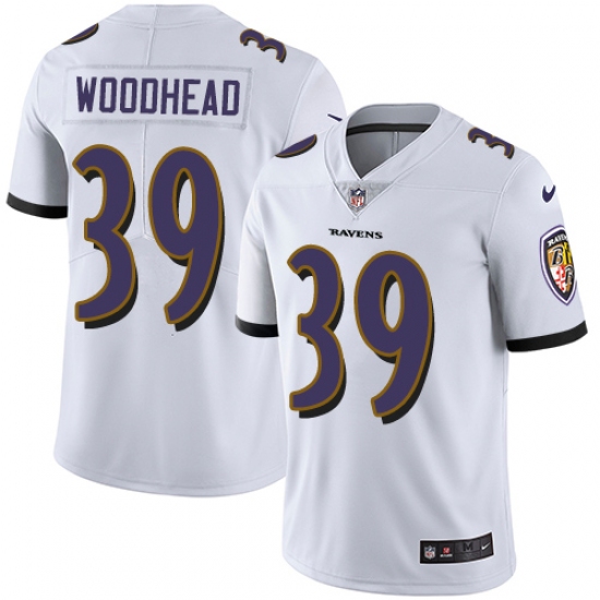 Youth Nike Baltimore Ravens #39 Danny Woodhead White Vapor Untouchable Limited Player NFL Jersey - Ujersey