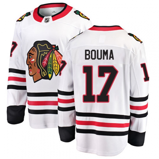 Youth Chicago Blackhawks #17 Lance Bouma Fanatics Branded White Away Breakaway NHL Jersey - Ujersey