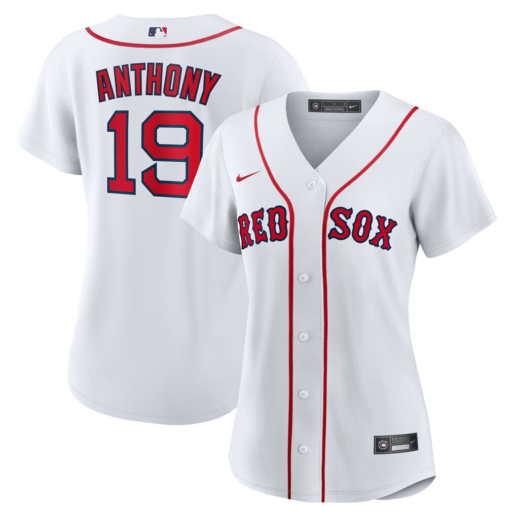 Women's Boston Red Sox Roman Anthony Nike White Home Replica Jersey - Ujersey