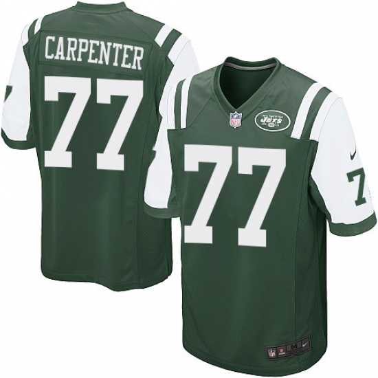 Men's Nike New York Jets #77 James Carpenter Game Green Team Color NFL Jersey - Ujersey
