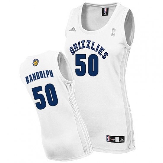 Women's Adidas Memphis Grizzlies #50 Zach Randolph Authentic White Home NBA Jersey - Ujersey