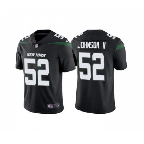 Men's New York Jets #52 Jermaine Johnson II 2022 Black Vapor Untouchable Limited Stitched Jersey
