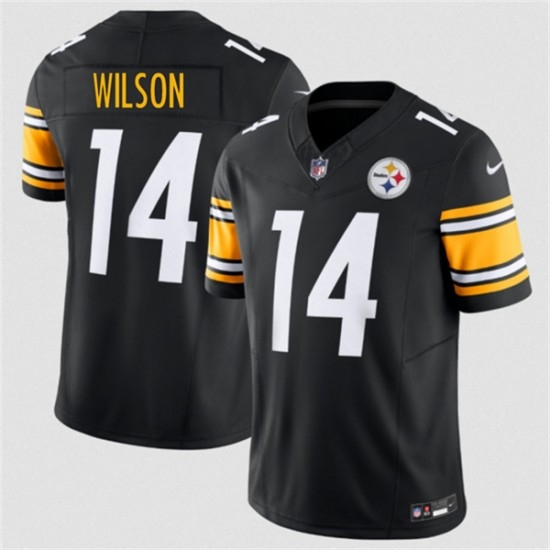 Men's Pittsburgh Steelers #14 Roman Wilson Black 2026 F.U.S.E. Vapor Limited Football Stitched Jersey - Ujersey