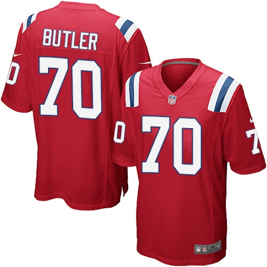 Men's Nike New England Patriots #70 Adam Butler Game Red Alternate NFL Jersey - Ujersey