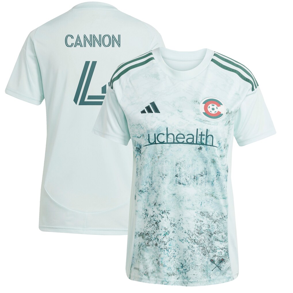 Women's Colorado Rapids Reggie Cannon adidas Green 2025 Headwaters Replica Player Jersey - Ujersey