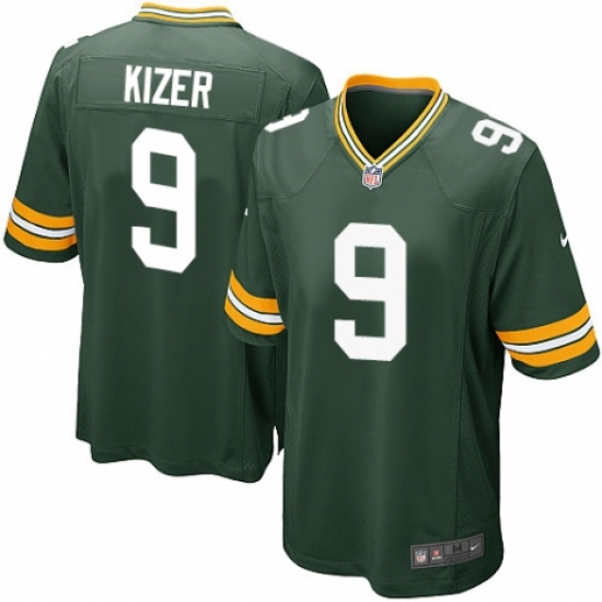 Men's Nike Green Bay Packers #9 DeShone Kizer Game Green Team Color NFL Jersey - Ujersey