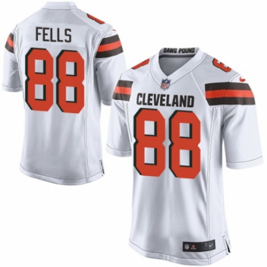 Men's Nike Cleveland Browns #88 Darren Fells Game White NFL Jersey