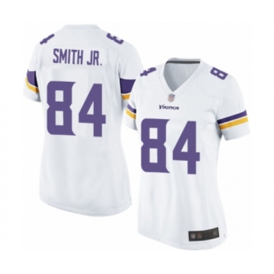 Women's Minnesota Vikings #84 Irv Smith Jr. Game White Football Jersey - Ujersey