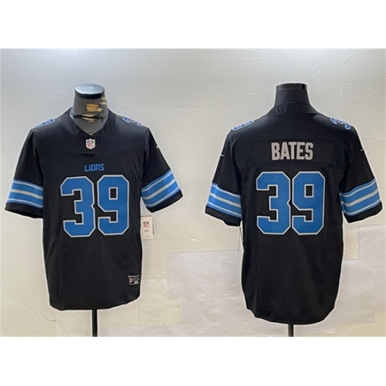 Men's Detroit Lions #39 Jake Bates Black 2024 F U S E 2nd Alternate Vapor Limited Stitched Jersey - Ujersey