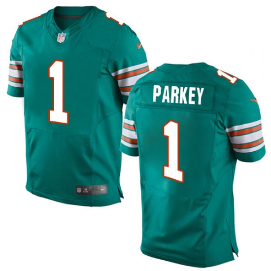 Men's Nike Miami Dolphins #1 Cody Parkey Elite Aqua Green Alternate NFL Jersey - Ujersey