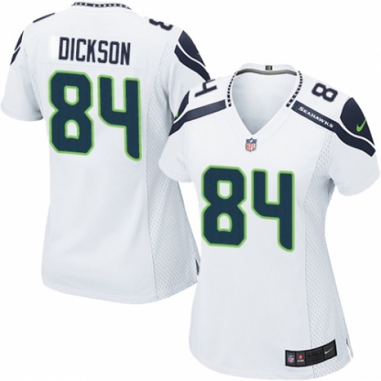 Women's Nike Seattle Seahawks #84 Ed Dickson Game White NFL Jersey - Ujersey
