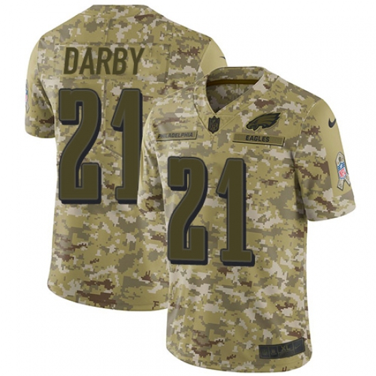 Youth Nike Philadelphia Eagles #21 Ronald Darby Limited Camo 2018 Salute to Service NFL Jersey - Ujersey