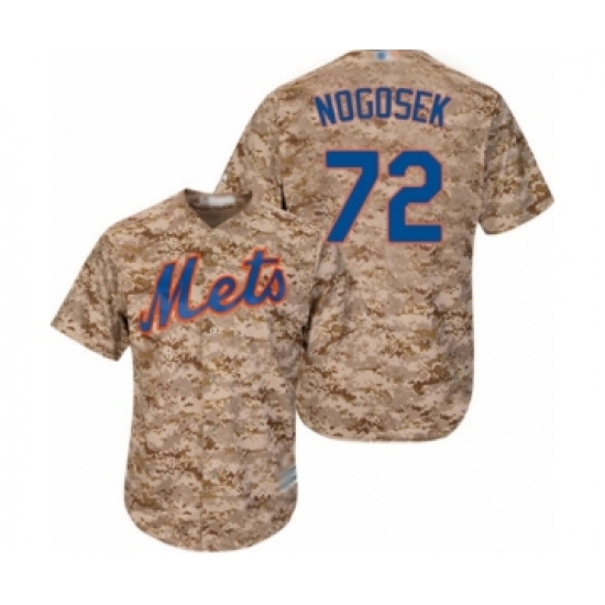 Men's New York Mets #72 Stephen Nogosek Authentic Camo Alternate Cool Base Baseball Player Jersey - Ujersey