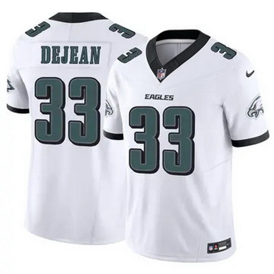 Youth Philadelphia Eagles #33 Cooper DeJean White F U S E Stitched NFL Jersey - Ujersey
