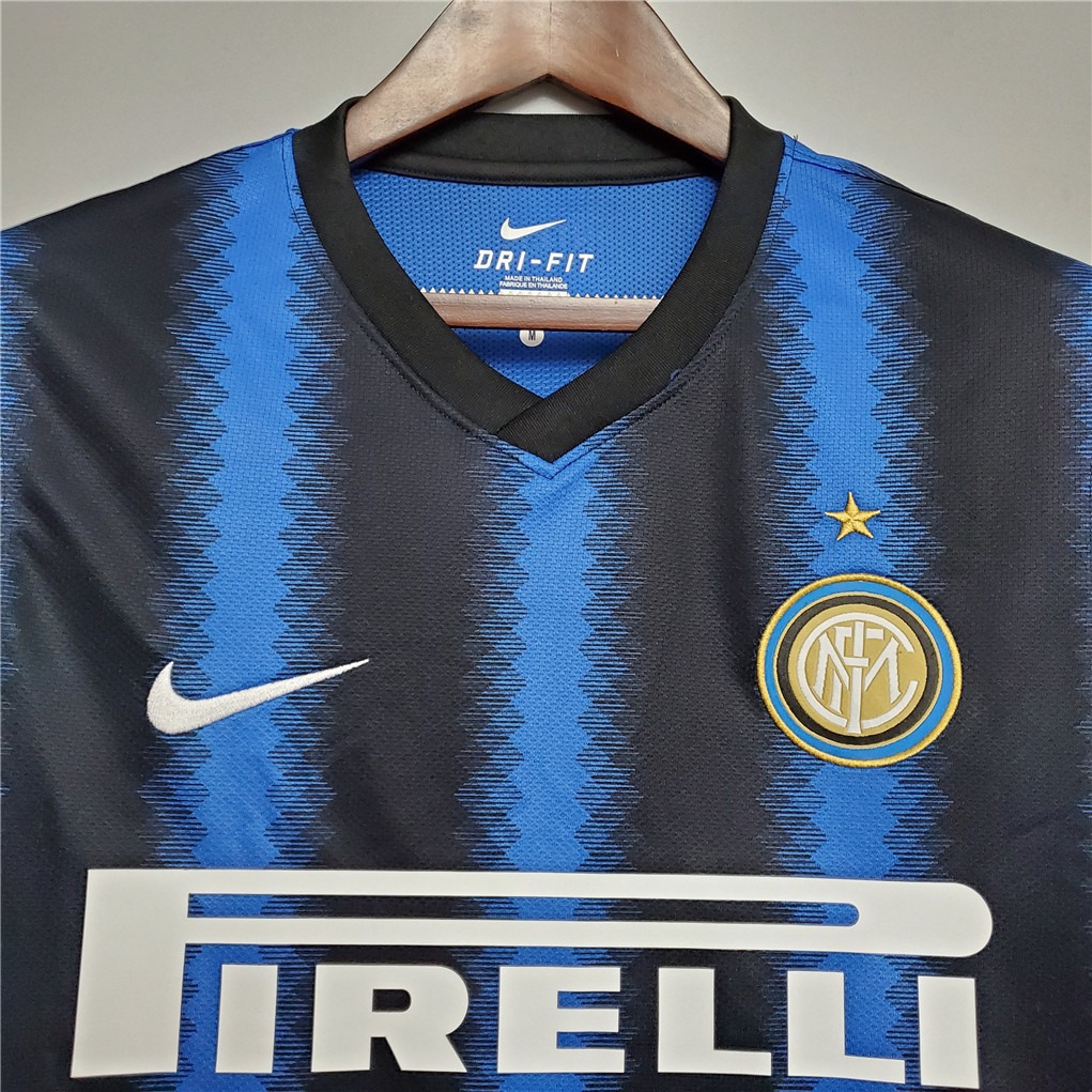 Inter Milan Jersey Custom Home Retro Soccer Jersey 2010/11 - ujerseystore