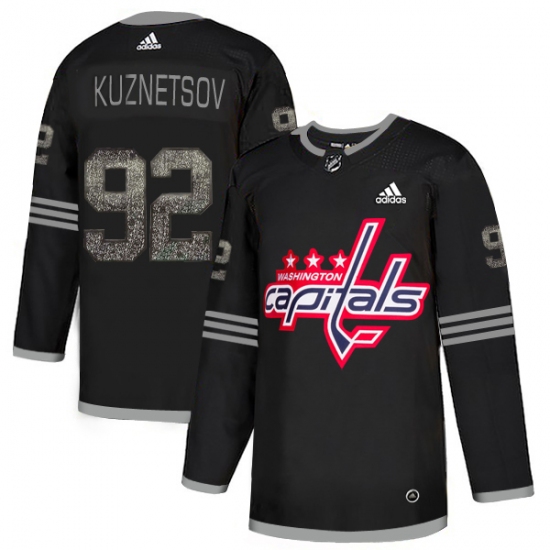 Men's Adidas Washington Capitals #92 Evgeny Kuznetsov Black Authentic Classic Stitched NHL Jersey - Ujersey