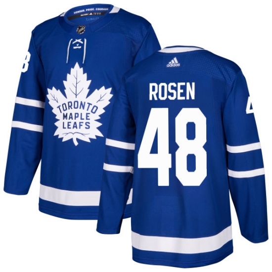 Men's Adidas Toronto Maple Leafs #48 Calle Rosen Authentic Royal Blue Home NHL Jersey - Ujersey