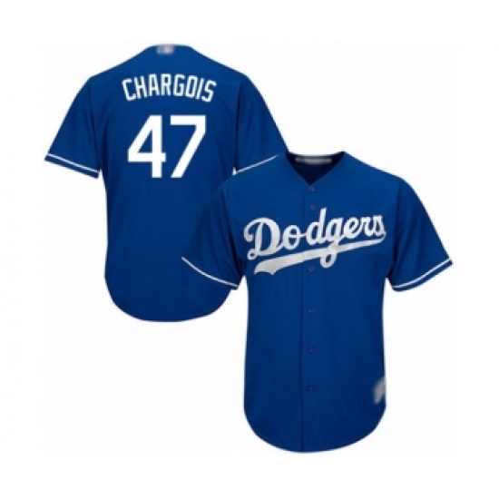 Men's Los Angeles Dodgers #47 J.T. Chargois Royal Blue Alternate Flex Base Authentic Collection Baseball Player Jersey - Ujersey