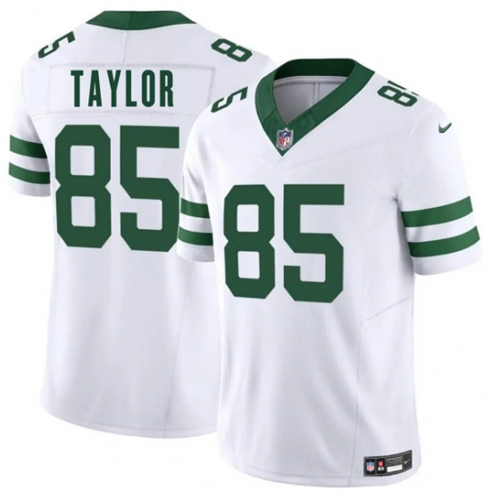 Men's New York Jets #85 Mason Taylor White 2025 Draft F.U.S.E. Vapor Untouchable Limited Football Stitched Jersey - Ujersey