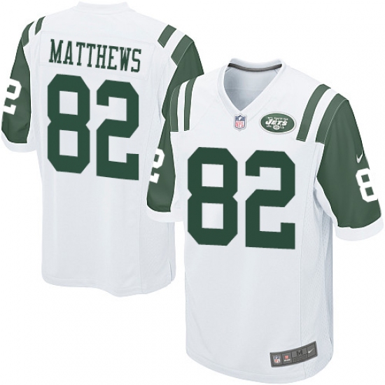 Men's Nike New York Jets #82 Rishard Matthews Game White NFL Jersey - Ujersey