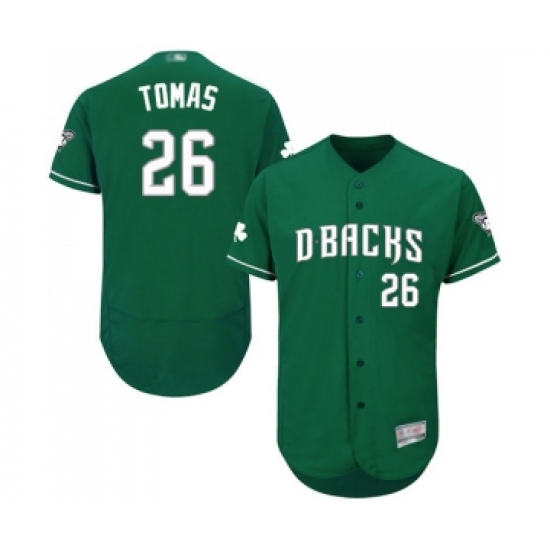 Men's Arizona Diamondbacks #26 Yasmany Tomas Green Celtic Flexbase Authentic Collection Baseball Jersey - Ujersey