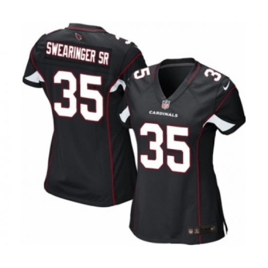 Women's Nike Arizona Cardinals #35 D.J. Swearinger SR Game Black Alternate NFL Jersey - Ujersey