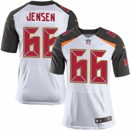 Men's Nike Tampa Bay Buccaneers #66 Ryan Jensen Elite White NFL Jersey - Ujersey