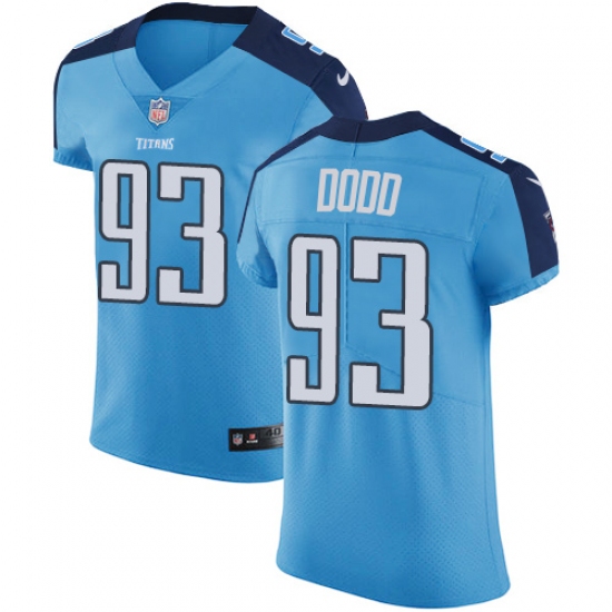 Men's Nike Tennessee Titans #93 Kevin Dodd Light Blue Team Color Vapor Untouchable Elite Player NFL Jersey - Ujersey