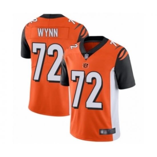 Youth Cincinnati Bengals #72 Kerry Wynn Orange Alternate Vapor Untouchable Limited Player Football Jersey - Ujersey
