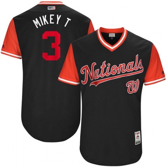 Men's Majestic Washington Nationals #3 Michael Taylor 