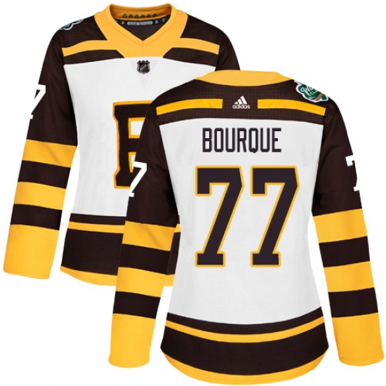 Women's Adidas Boston Bruins #77 Ray Bourque Authentic White 2019 Winter Classic NHL Jersey - Ujersey