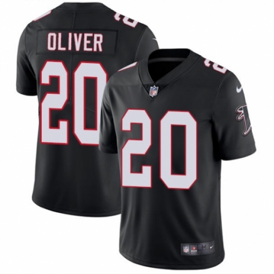 Men's Nike Atlanta Falcons #20 Isaiah Oliver Black Alternate Vapor Untouchable Limited Player NFL Jersey - Ujersey