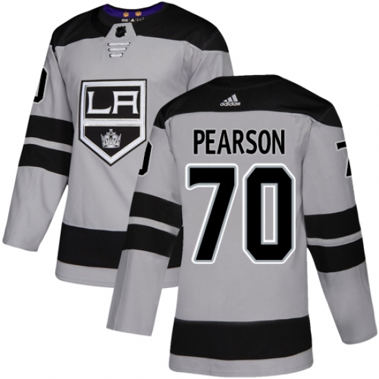 Youth Adidas Los Angeles Kings #70 Tanner Pearson Authentic Gray Alternate NHL Jersey - Ujersey