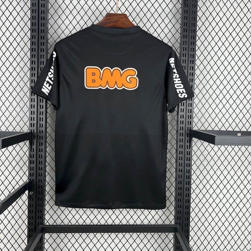 Santos FC Retro Soccer Jersey Black Edition Custom Shirt 2012 - ujerseystore